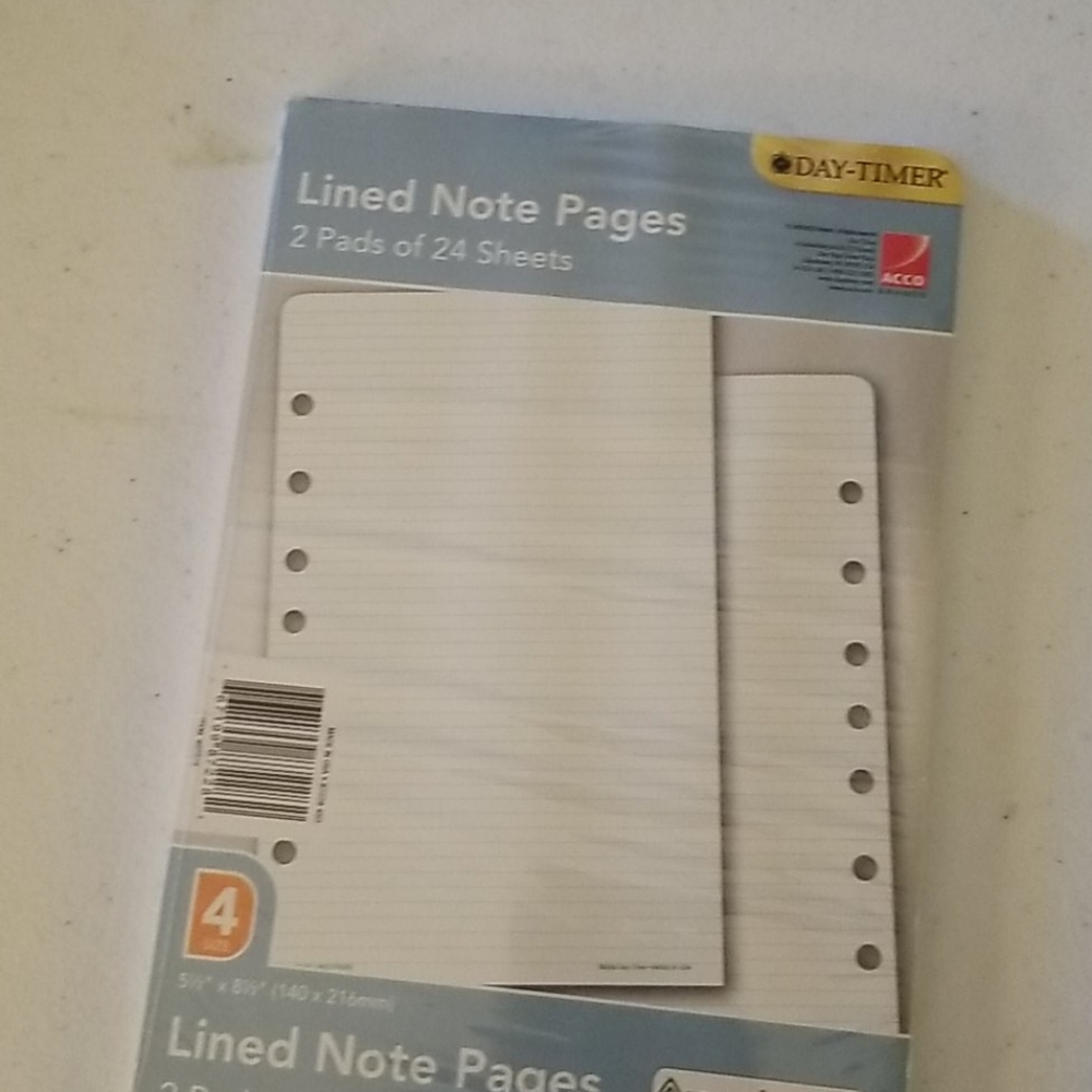 Lined Note Pages - Picture 2 of 2